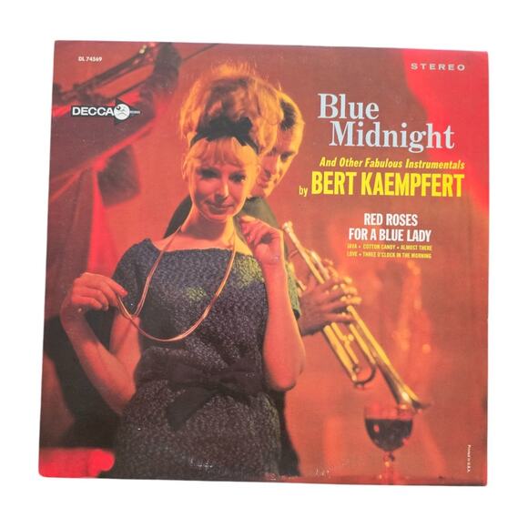 Blue Midnight Bert Kaempfert 12" Vinyl Record Vintage LP Jazz Big Band 1964 - Picture 1 of 3
